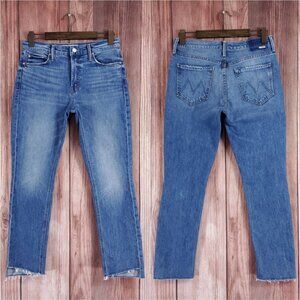 Reposh: Mother Sz 29 The Mid Rise Dazzler Ankle Step Fray Something to Remember